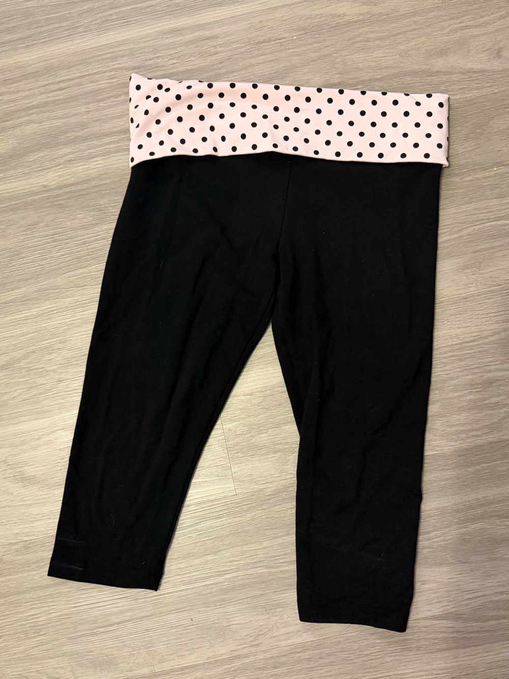 Pink VS foldover capri leggings